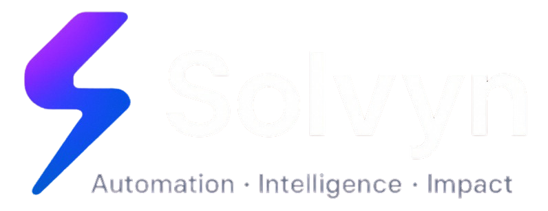 Solvyn - Automation · Intelligence · Impact
